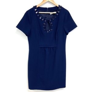 Trina Turk | Navy Blue Embellished Dress